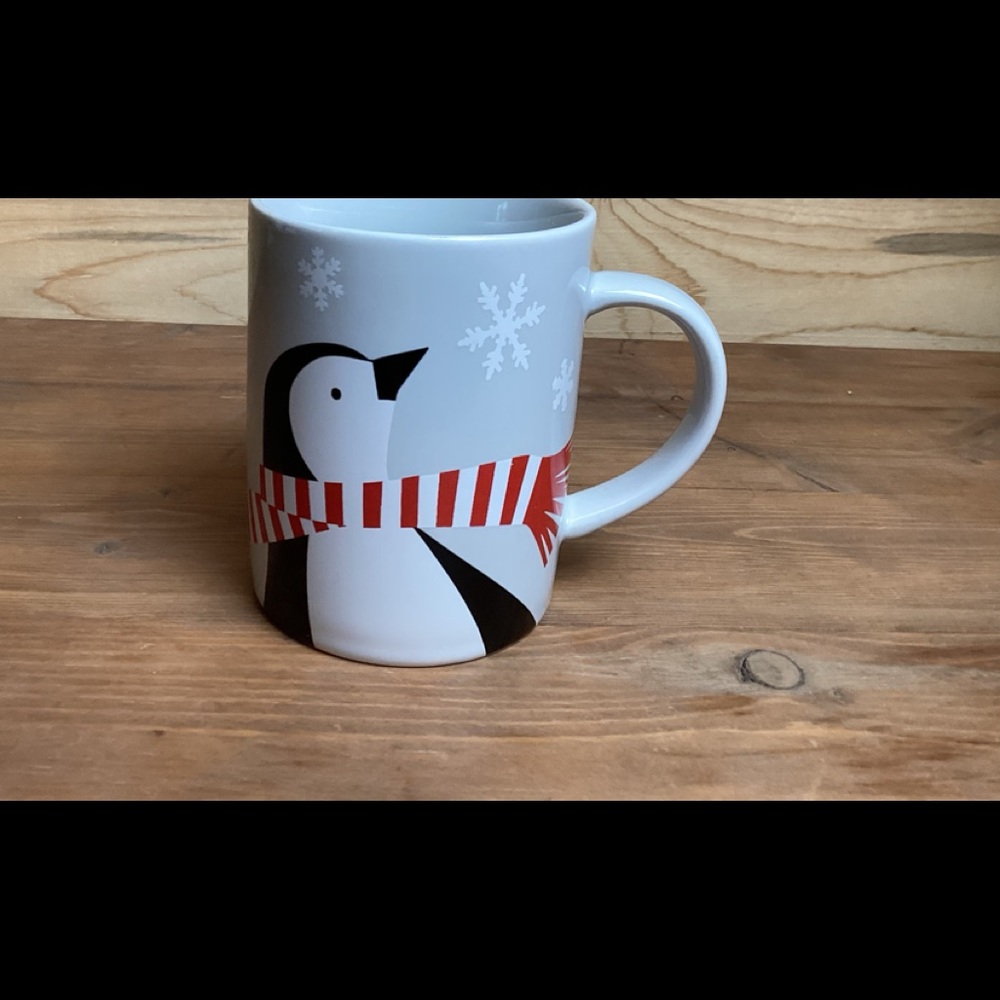 Crate and Barrel Christmas Penguin Mug